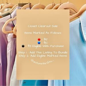 Closet Clearout 🍂